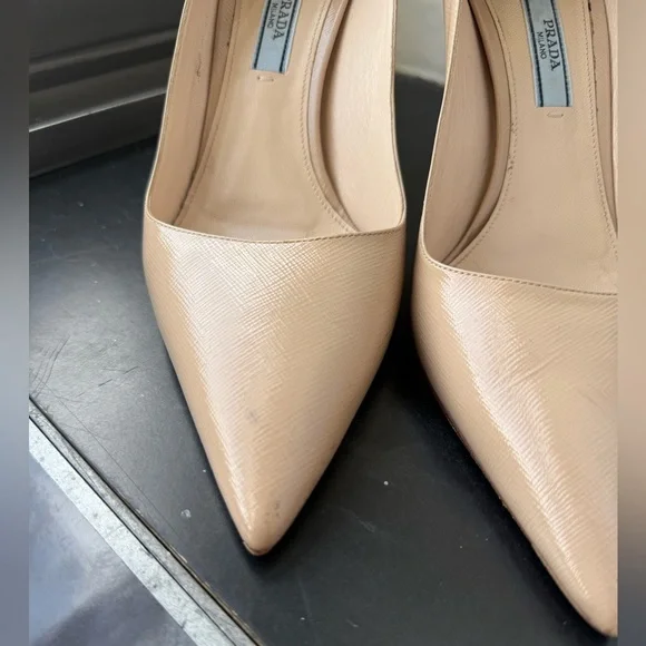 Prada Women's Nude Pumps - Picture 2 of 8